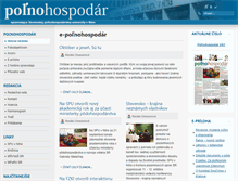 Tablet Screenshot of polnohospodar.sk